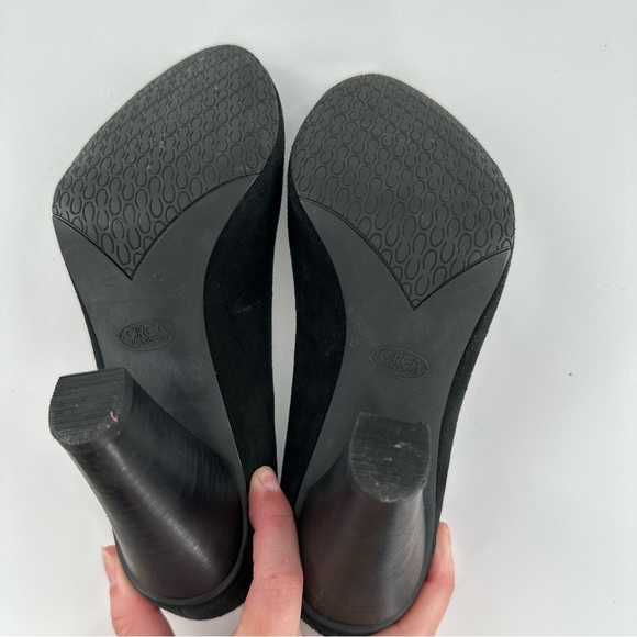 Circa Joan & David Duseascape heels size 6.5 black suede pumps 90s y2k pinup - Picture 8 of 14